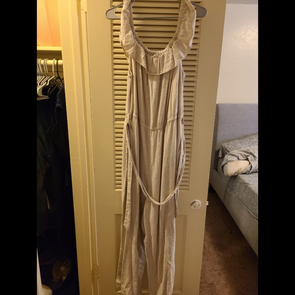 Tan universal thread jumpsuit